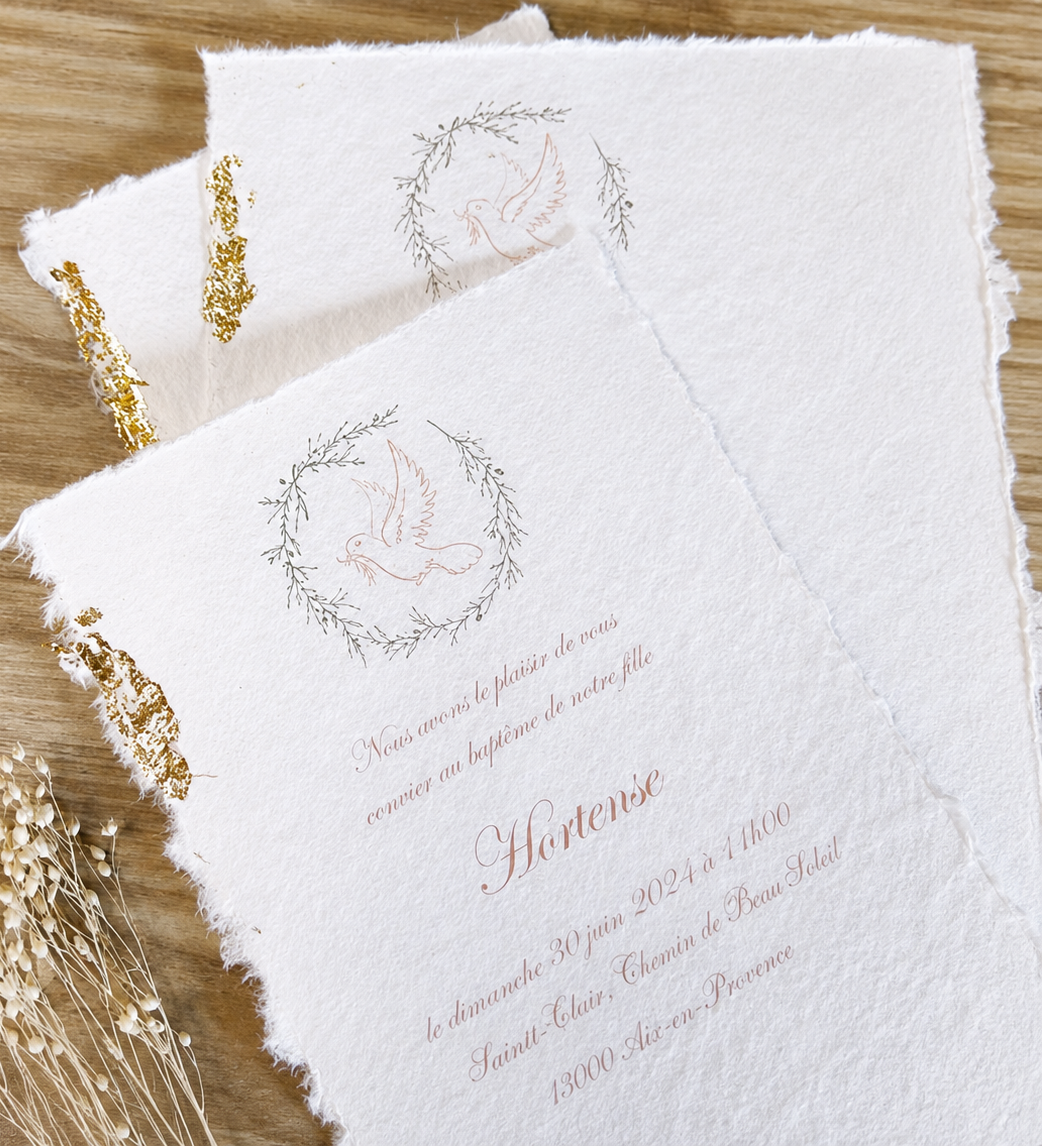 faire part de mariage bleu canard artisanal fait main createur haut de gamme